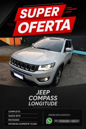JEEP COMPASS 2.0 16V FLEX LONGITUDE AUTOMÁTICO JEEP COMPASS 2.0 16V FLEX LONGITUDE AUTOMÁTICO